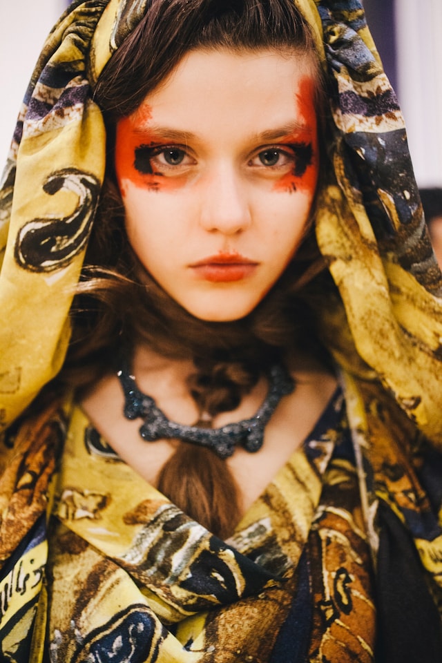 Vivienne Westwood AW15 womenswear backstage Dazed hood cape 7