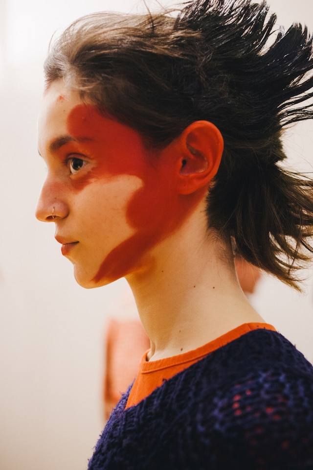 Vivienne Westwood AW15 womenswear backstage Dazed red makeup 24
