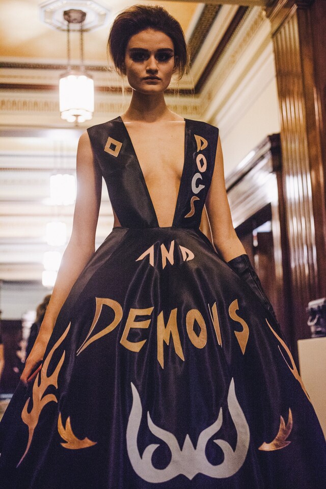 Pam Hogg AW15, Dazed backstage, womenswear, diamond dogs 6