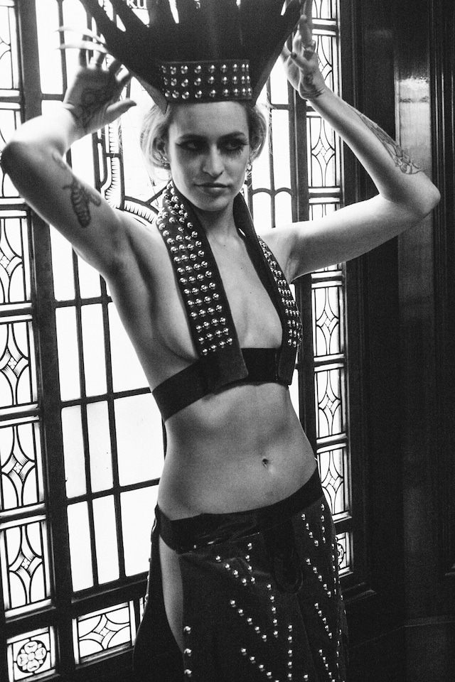 Pam Hogg AW15, Dazed backstage, womenswear, Alice Dellal 5