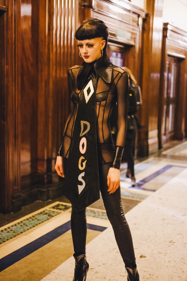 Pam Hogg AW15, Dazed backstage, womenswear, catsuit 10