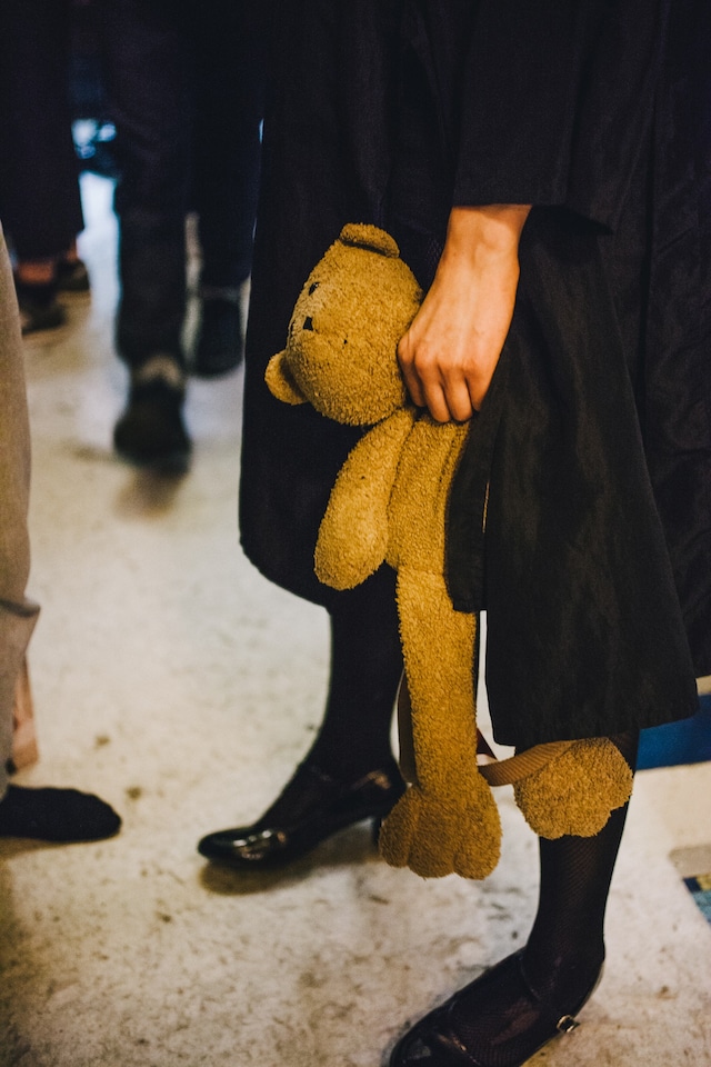 Pam Hogg AW15, Dazed backstage, womenswear, teddy detail 24