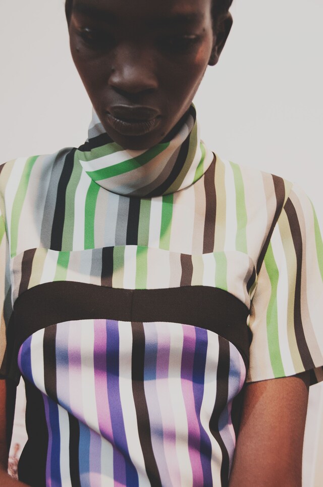 Jonathan Saunders AW15 Dazed Womenswear 60s stripes 12