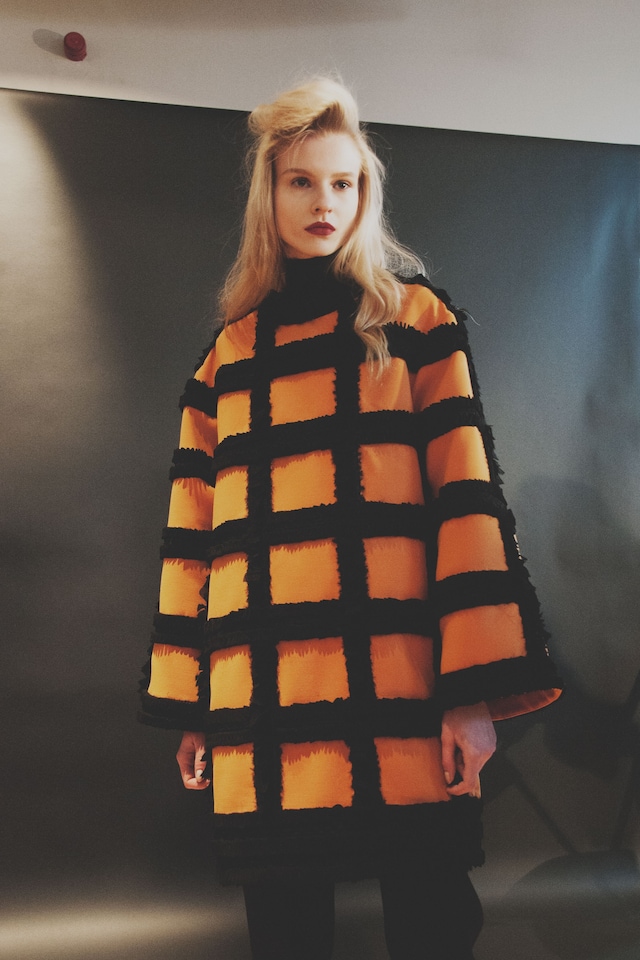 Roksanda AW15, Womenswear, London, Fashion Week checker fur 0