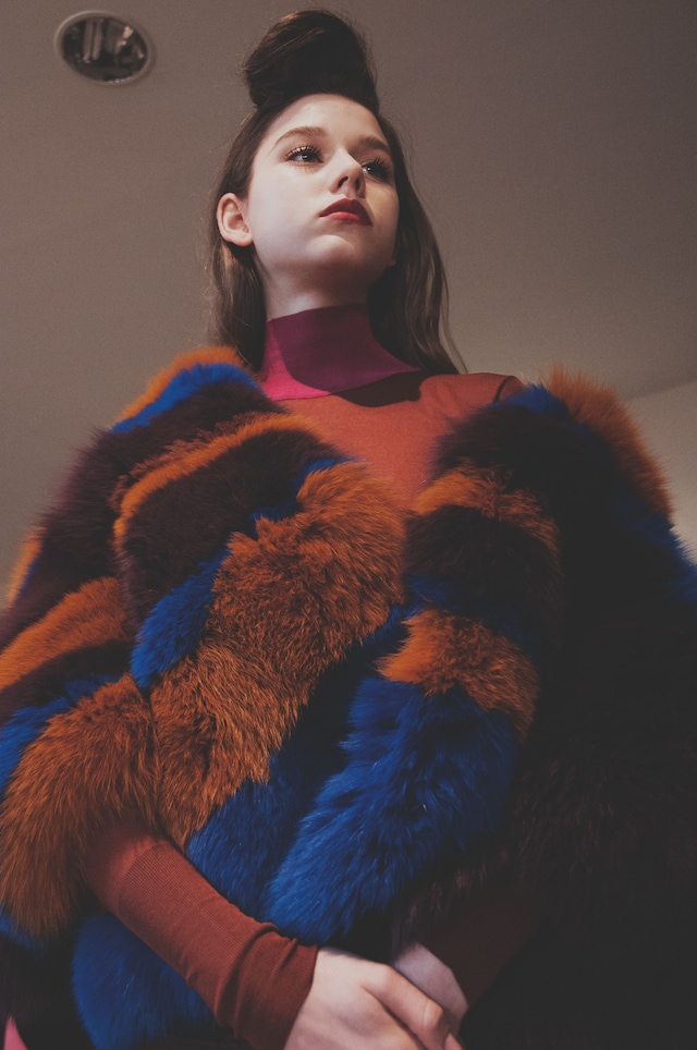 Roksanda AW15, Womenswear, London, Fashion Week fur stripes 8