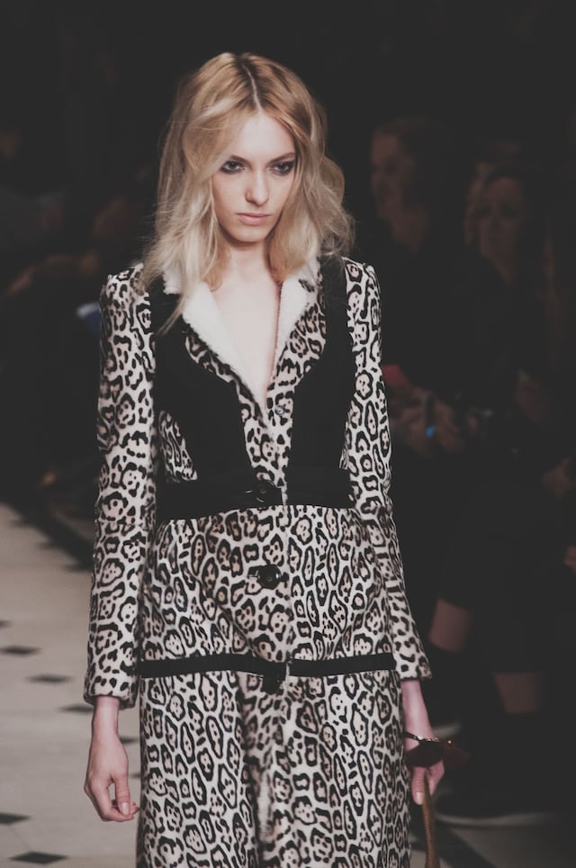 Burberry Prorsum AW15 Womenswear runway Dazed 70s leopard 3