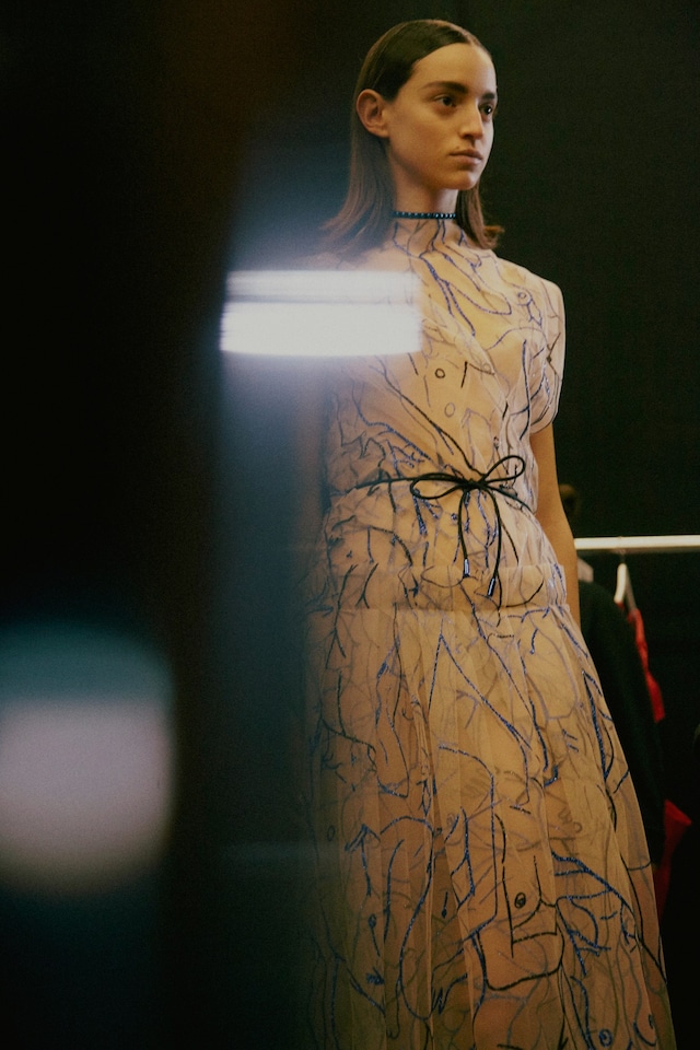 Christopher Kane AW15 Womenswear London bodies drawing sheer 2