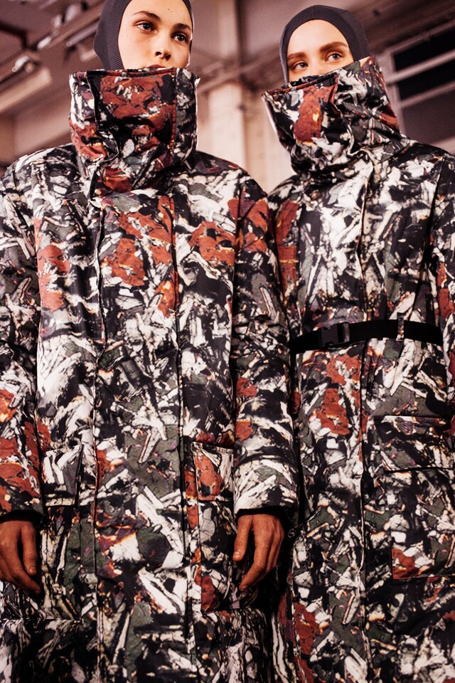 Hunter AW15, Dazed backstage, womenswear, paint splatters 1