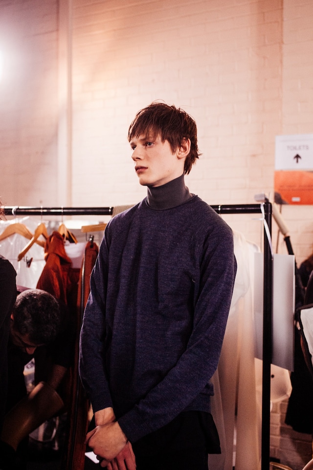 Hunter AW15, Dazed backstage, womenswear turtleneck knit 11