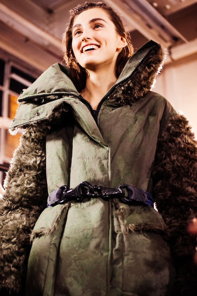 Hunter AW15, Dazed backstage womenswear outerwear structured 7