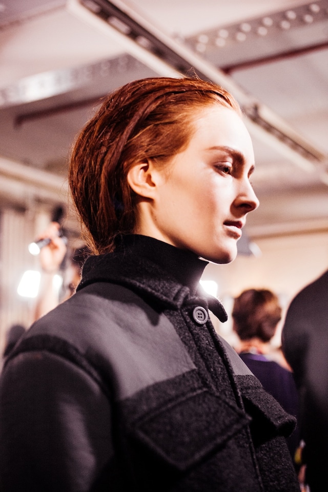 Hunter AW15 Dazed backstage womenswear London turtleneck 20