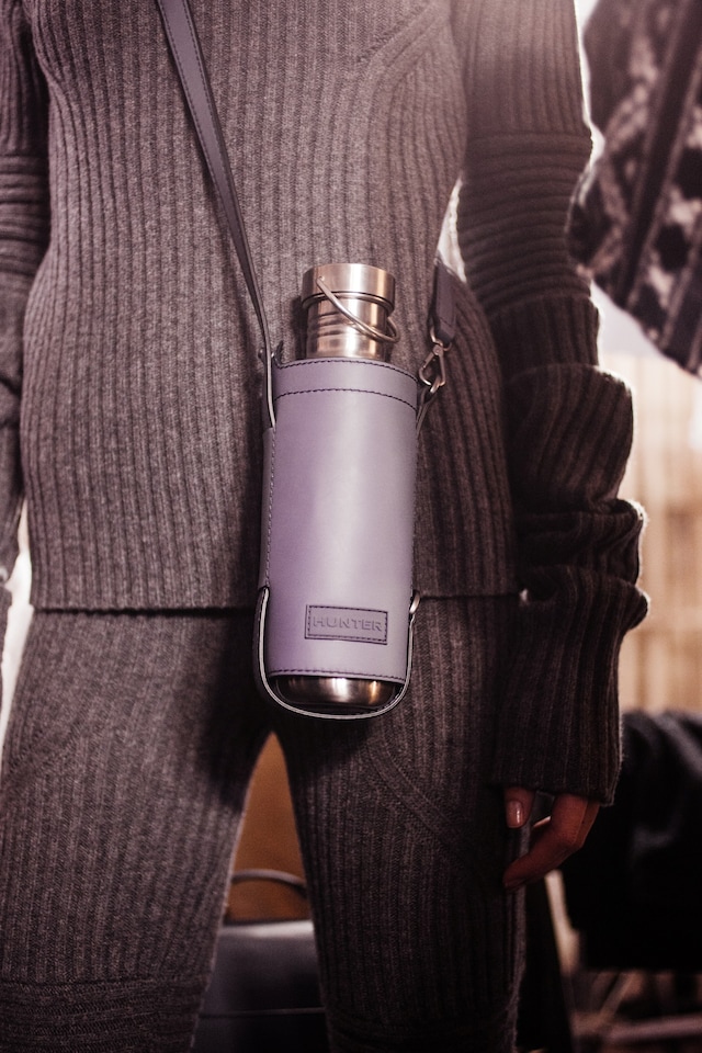 Hunter AW15, Dazed backstage, womenswear london detail flask 24