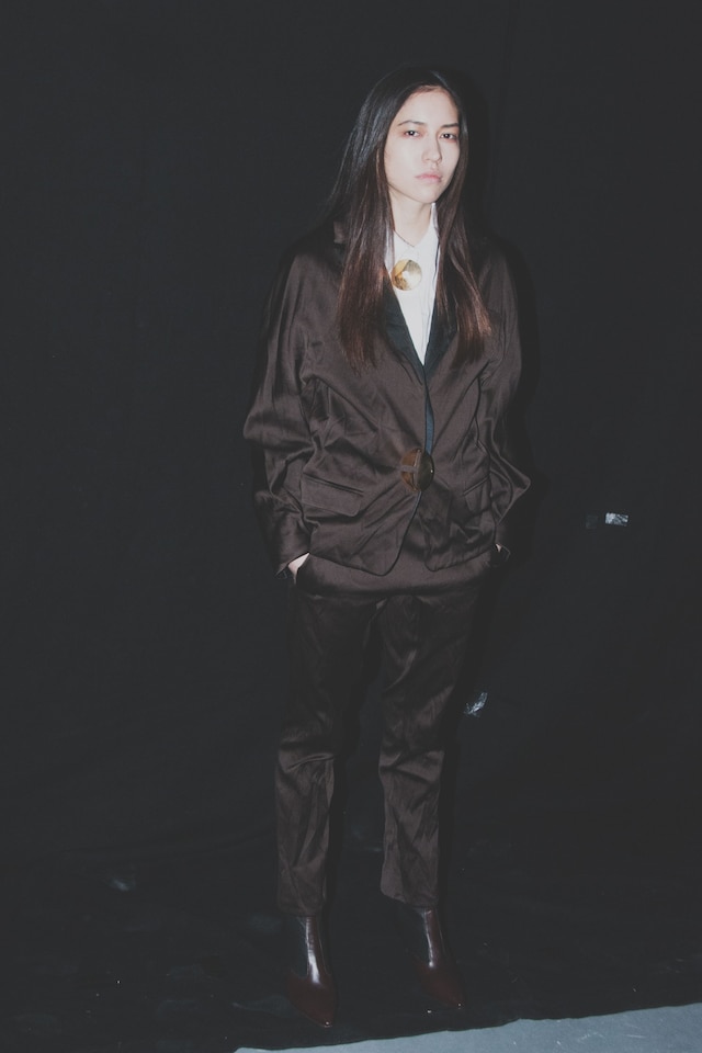 Thomas Tait AW15 backstage Dazed Womenswear London oversized 2