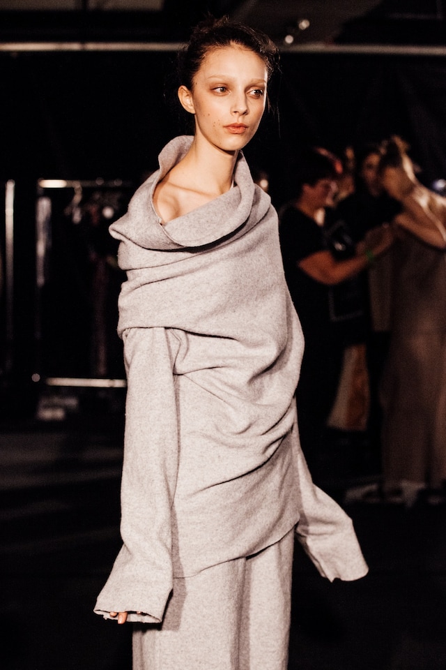 Joseph AW15, Womenswear, Dazed, Grey, Two Piece,Off Shoulder 4