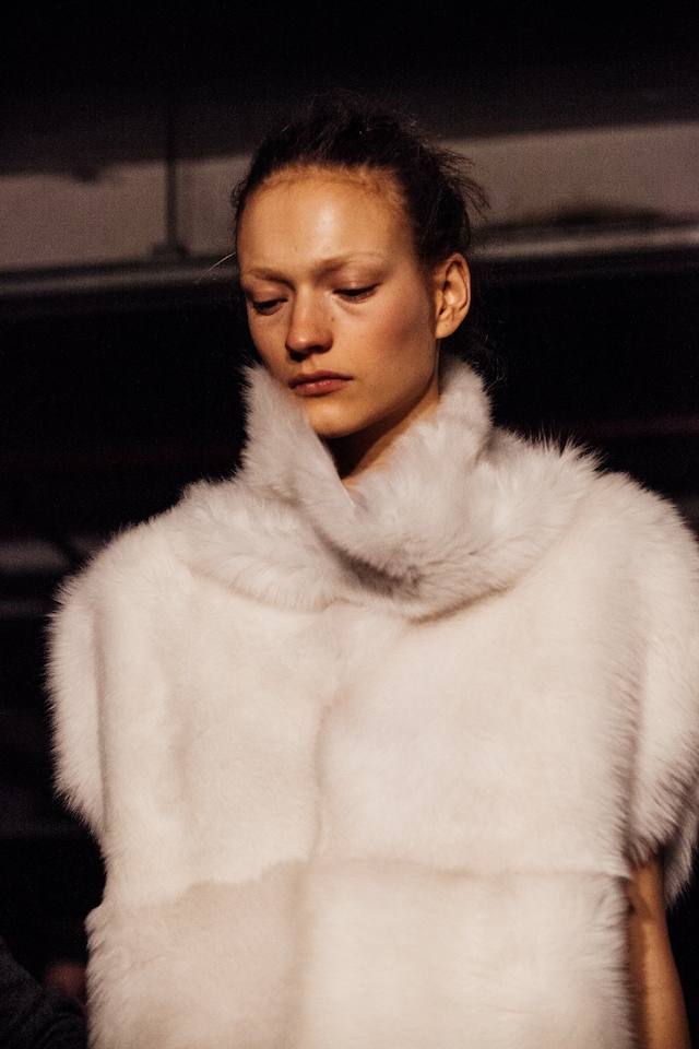 Joseph AW15, Womenswear, Dazed, White, Fur, Sleeveless 13