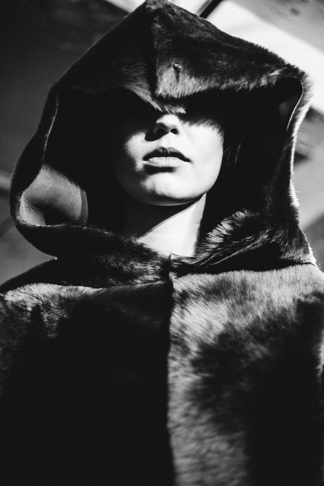 Joseph AW15, Womenswear, Dazed, Black And White, Hooded, Fur 16