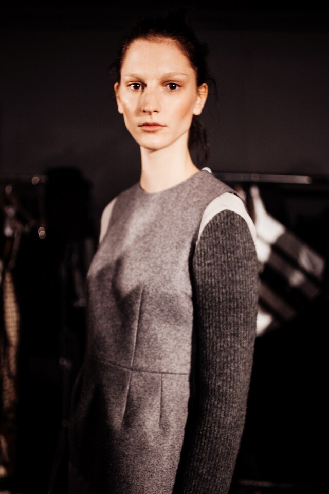 Joseph AW15, Womenswear, Dazed, Pinafore Dress, Ribbed 18