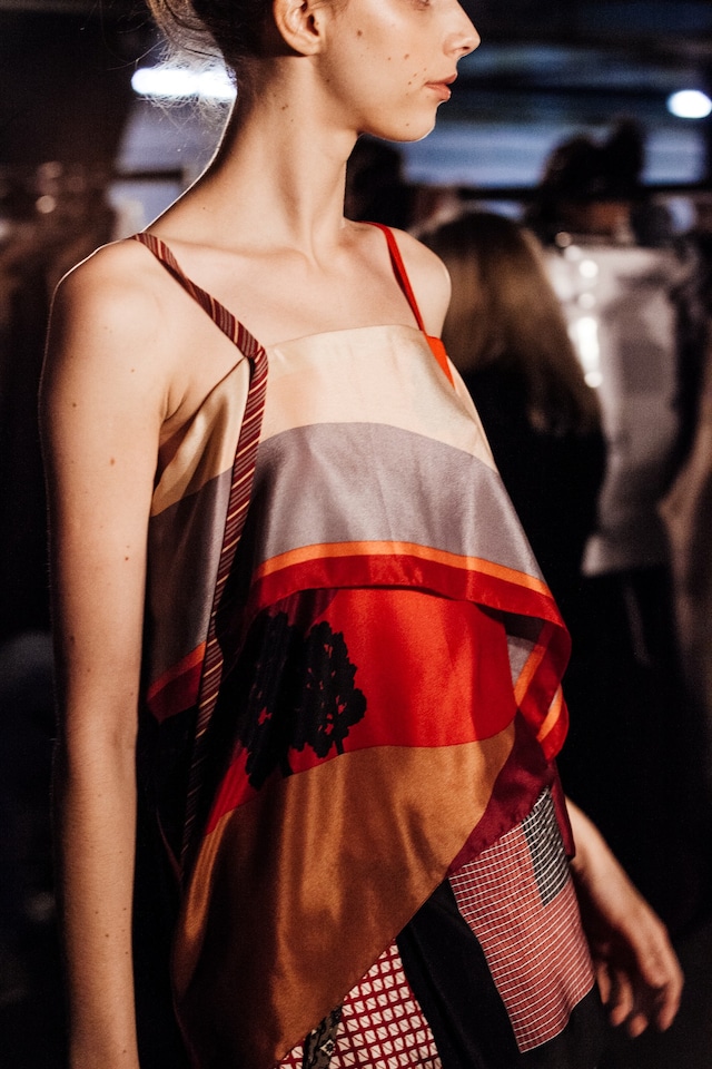 Joseph AW15, Womenswear, Dazed, Strappy, Silk, Stripes 29