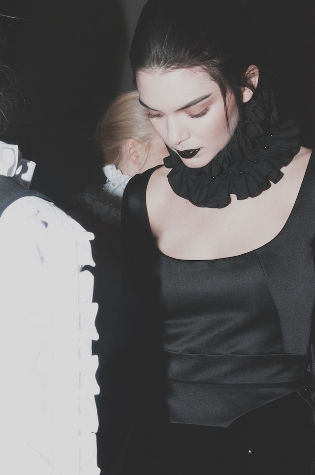 Giles AW15 backstage Dazed London Womenswear Kendall Jenner 5