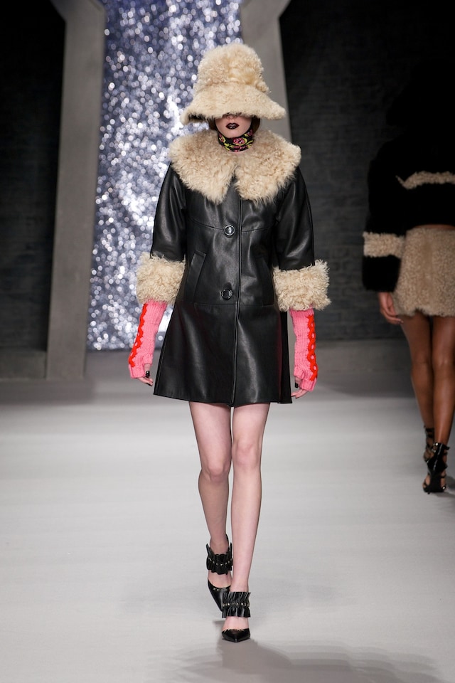Ashley Williams AW15, Womenswear, Leather Coat Wool Hat 12
