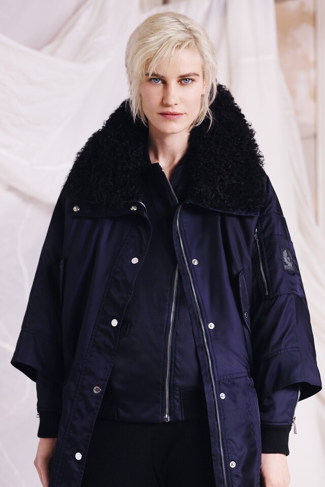 Belstaff AW15 Womenswear London presentation fur collar 5