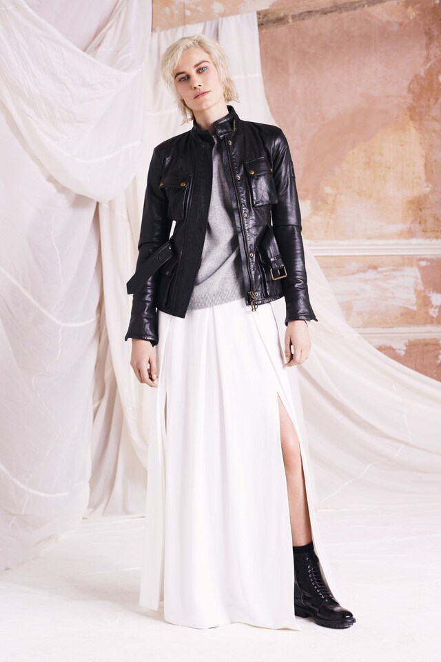 Belstaff AW15 Womenswear London presentation leather 19
