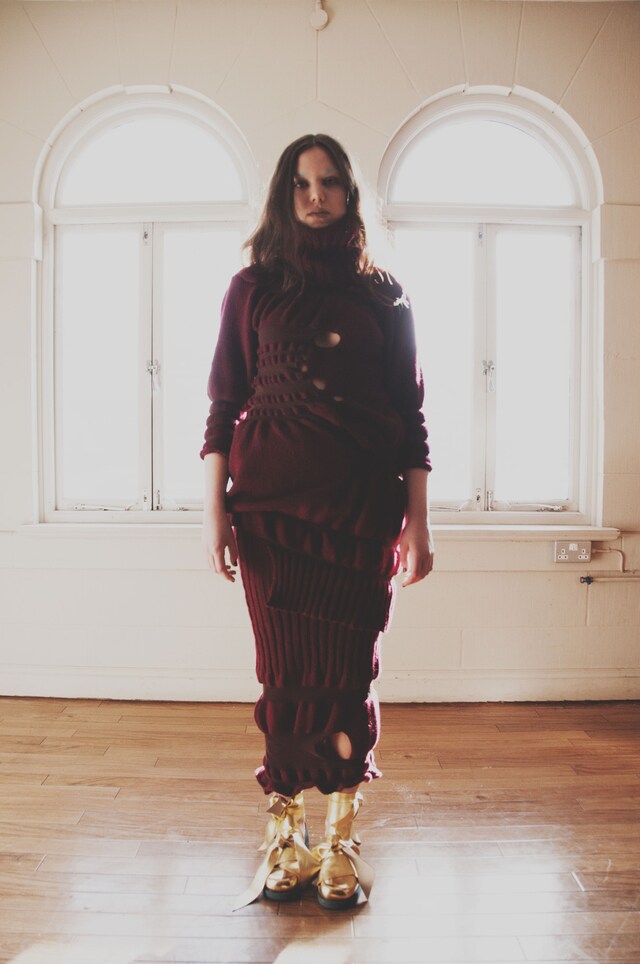 Helen Lawrence AW15 Womenswear Dazed wine knitwear 8