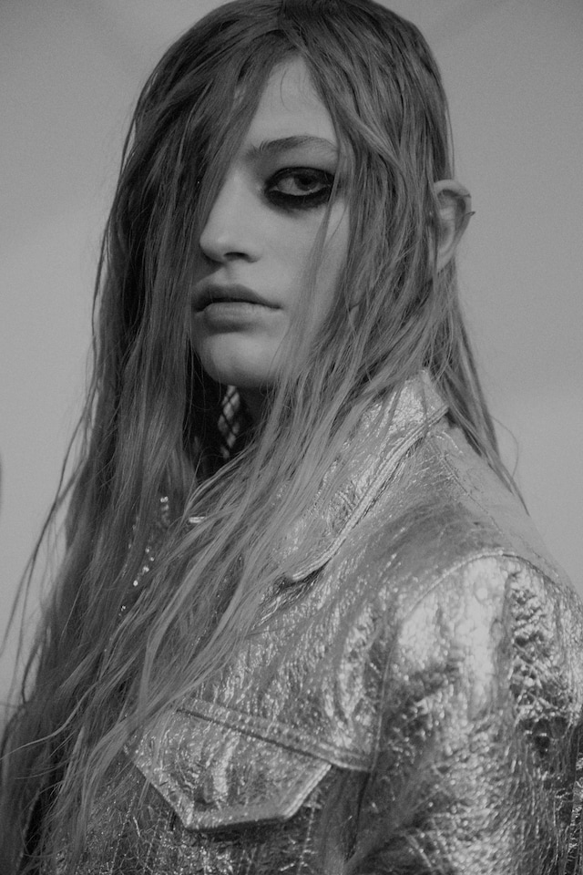 Marques’Almeida AW15 Womenswear Black And White Eyeliner 8