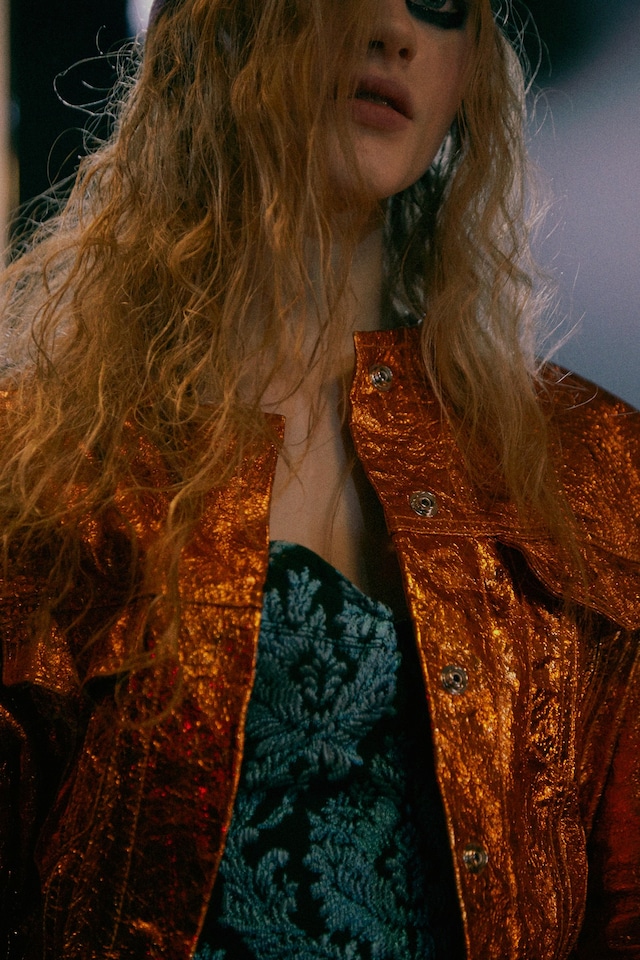 Marques’Almeida AW15 Womenswear Metallic Coat Poppers 20