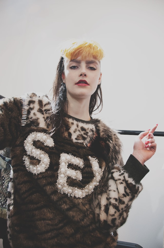 Ashish AW15 backstage Dazed womenswear SEX fringe 5