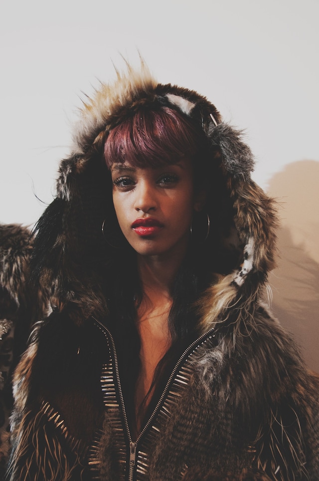 Ashish AW15 backstage Dazed womenswear hood leopard print 11