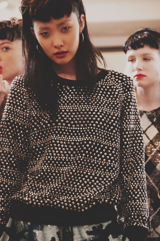Ashish AW15 backstage Dazed womenswear studs sequins 15