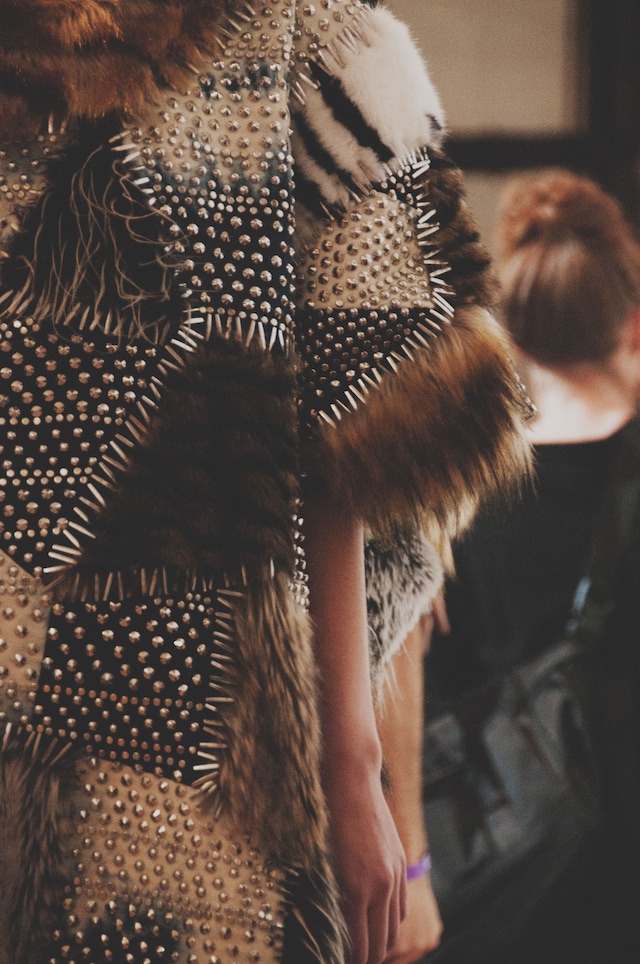 Ashish AW15 backstage Dazed womenswear stitches fur 23