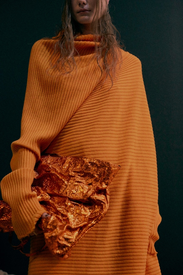 Marques’Almeida AW15 Womenswear Ribbed Orange Jumper 19