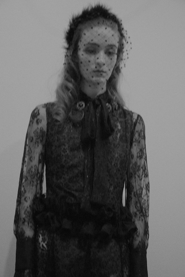 Ryan Lo AW15 Womenswear Dazed backstage lace black doll mesh 15