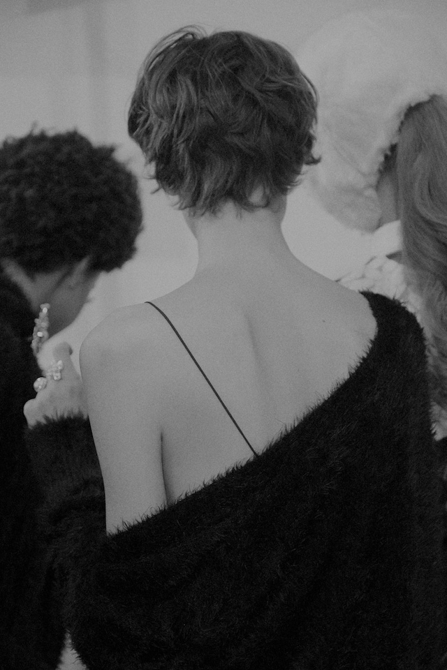 Ryan Lo AW15 Womenswear Dazed backstage back detail 17
