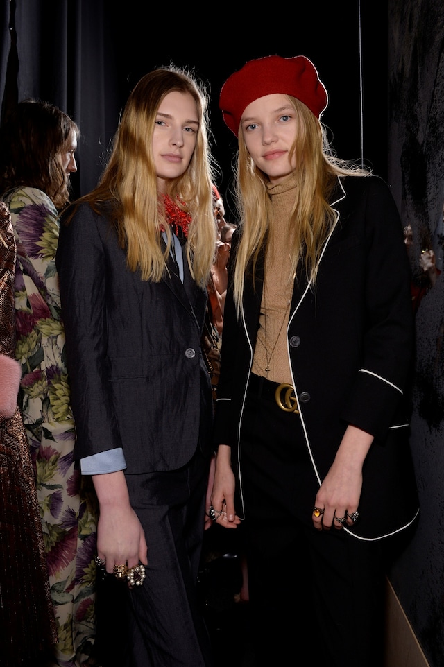 Gucci AW15 Dazed backstage Womenswear lace pleats 10