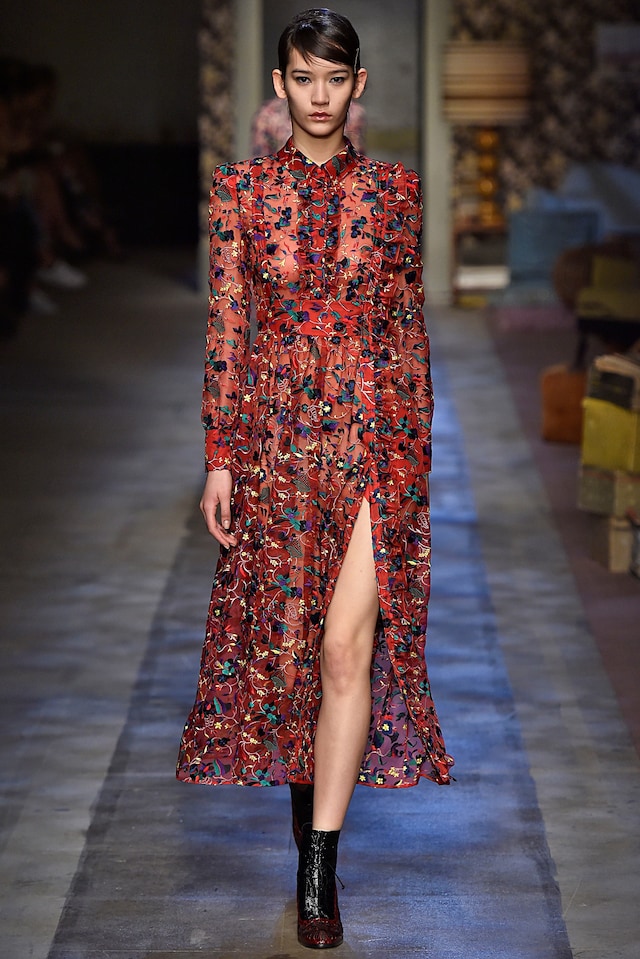 Erdem AW15, Floral, Ruffles 1