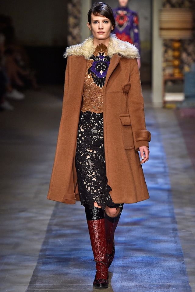 Erdem AW15, Shearling, Cut Out, Riding Boots, Floral 14
