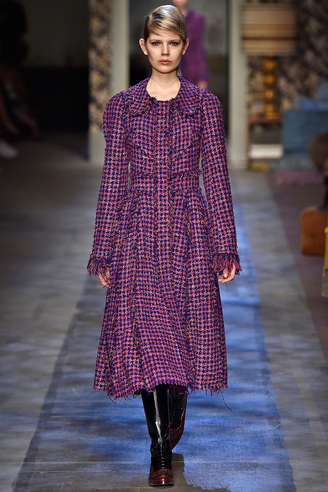 Erdem AW15, Tweed, Frayed Hem, Riding Boots, Outerwear 26