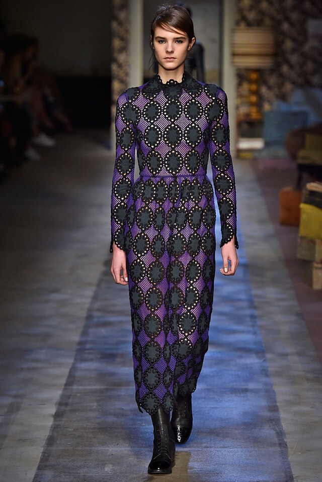 Erdem AW15, Riding Boots, Geometric, Lace 28