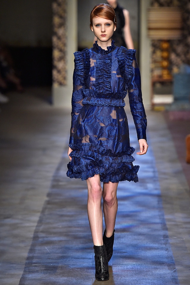 Erdem AW15, Ruffles, Sheer, Silk Brocade, 27