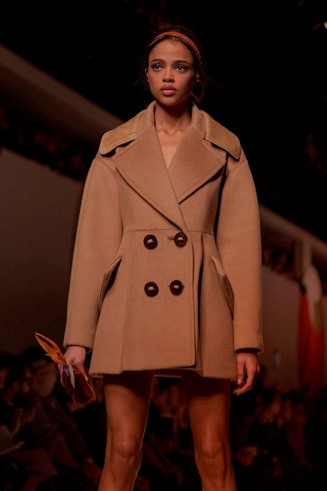 Fendi AW15, Womenswear, Dazed, Camel Coat Double Breasted 0