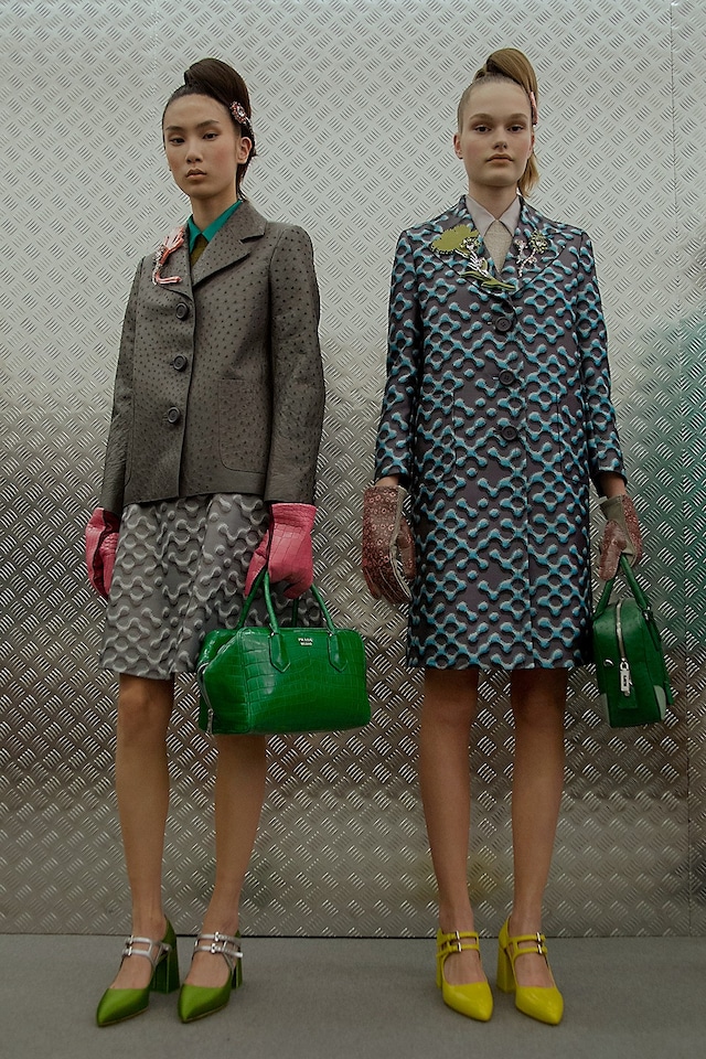 Prada AW15, Dazed backstage, Milan, Womenswear, suits 2