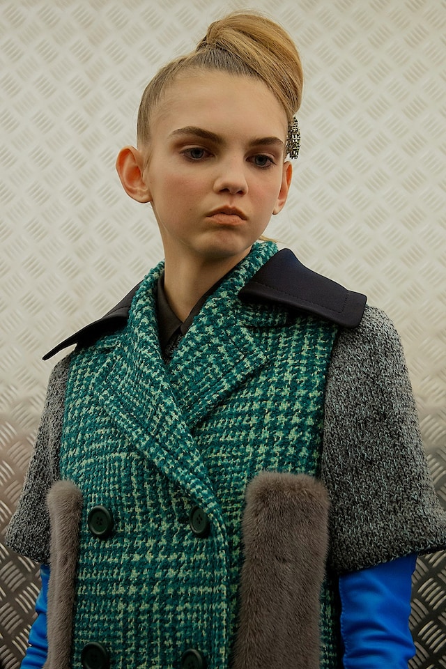 Prada AW15, Dazed backstage, Milan, Womenswear, fur detail 6