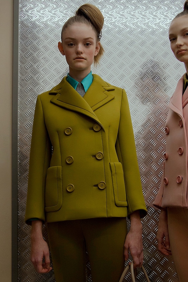 Prada AW15, Dazed backstage, Milan, Womenswear, jacket 7