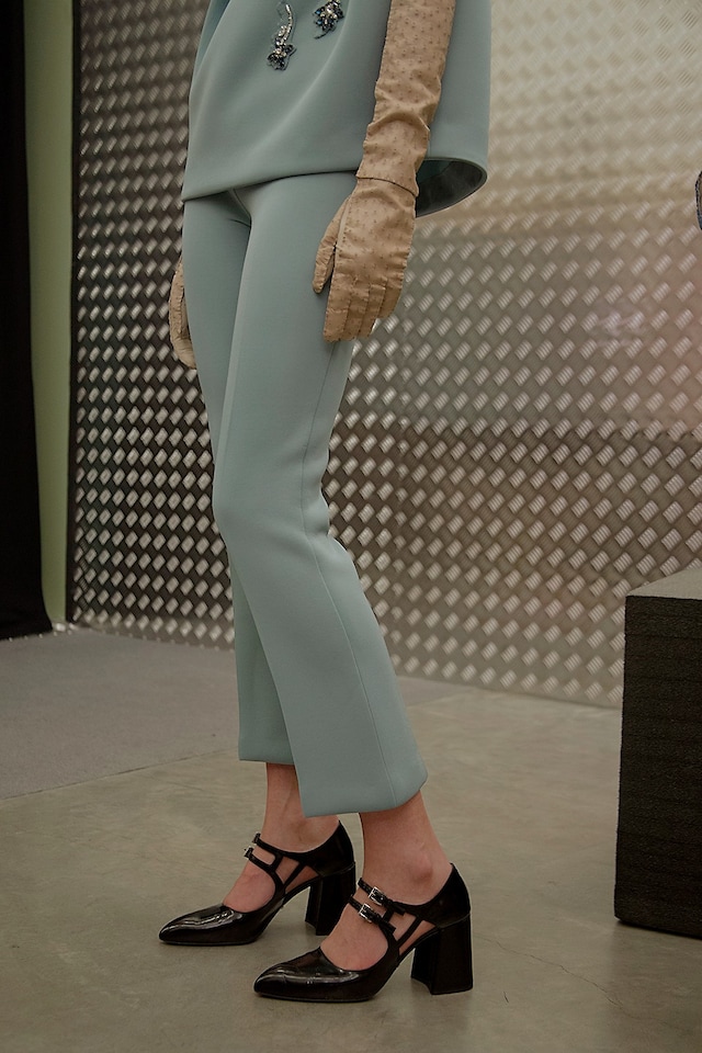 Prada AW15, Dazed backstage, Milan, Womenswear, gloves, blue 22