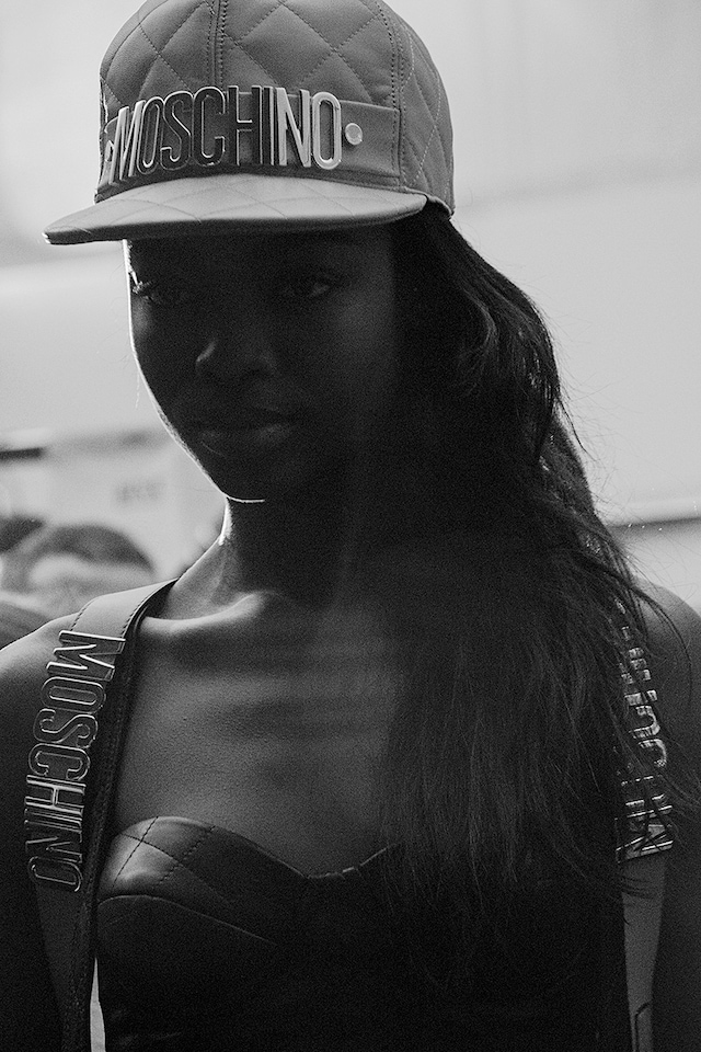 Moschino AW15, Womenswear, Dazed backstage, Milan, 80s 9