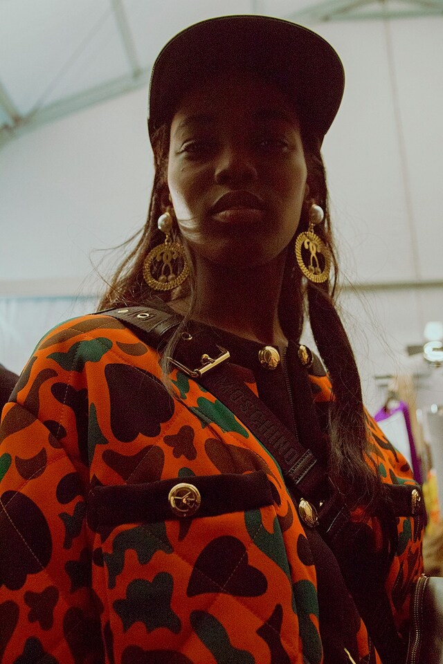 Moschino AW15, Womenswear, Dazed backstage, Milan, 80s 17