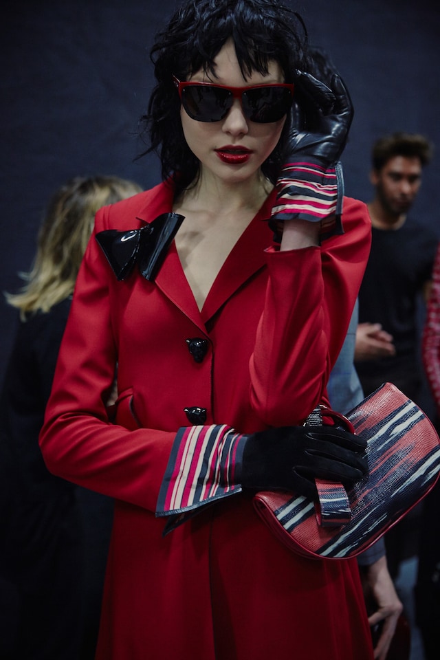 Emporio Armani AW15 Womenswear Dazed backstage sunglasses 0